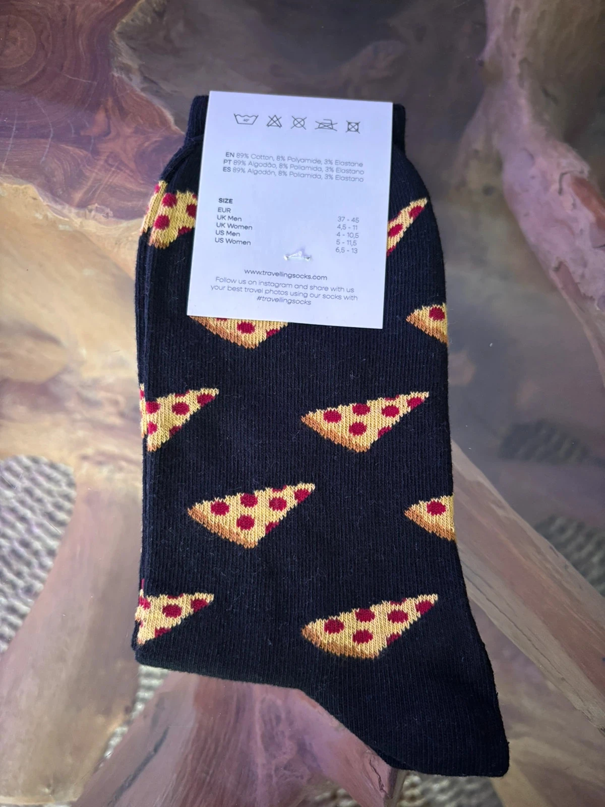 Chaussettes Travelling socks pizza 37/45 – photo 2